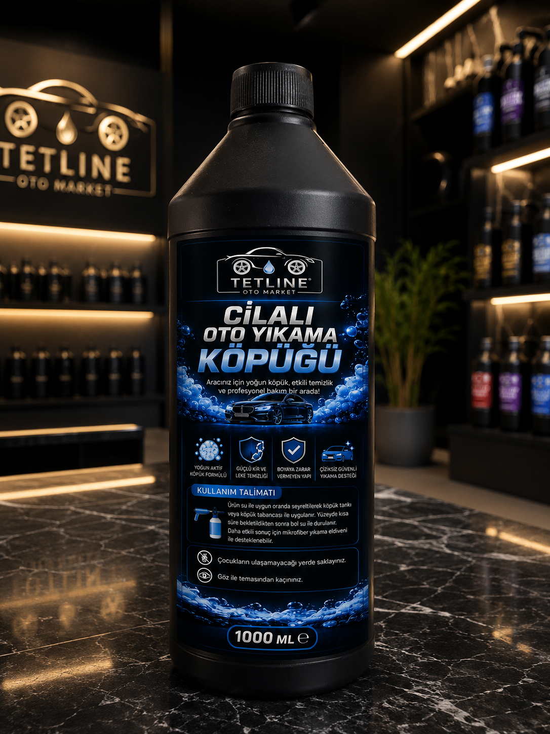 Tetline Cilalı Oto Yıkama Köpüğü